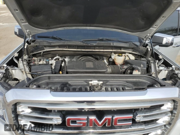 2019 GMC Sierra 1500 SLT z VIN 1GTU9DED5KZ281737, wystawiony jako Copart lot #43810515 z przebiegiem 80 843 mil mil oraz Szkoda całkowita • Salvage title. Historia ofert i sprzedaży dostępna na DreamBid. Obrazek 11.