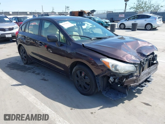 2013 Subaru Impreza 2.0i with VIN JF1GPAA64DH203764, listed as a IAAI auction lot 41852025 with 188,271 mi miles and . Bid and sale history available at DreamBid. Image 1.
