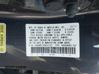 2012 Acura TL Advance с VIN 19UUA9F70CA001320, выставлен на аукционе IAAI как лот 42680908 с пробегом 156 179 миль миль и . История ставок и продаж доступна на DreamBid. Изображение 9.