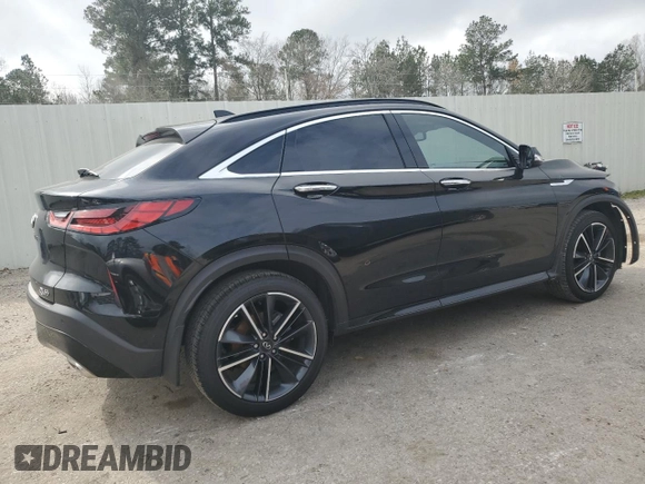 2023 Infiniti QX55 Luxe z VIN 3PCAJ5JR2PF114248, wystawiony jako Copart lot #44572305 z przebiegiem 18 599 mil mil oraz Szkoda całkowita • Salvage title. Historia ofert i sprzedaży dostępna na DreamBid. Obrazek 3.