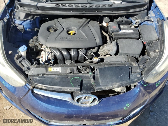 2016 Hyundai Elantra SE with VIN 5NPDH4AE2GH669170, listed as a Copart auction lot 75913264 with 160,768 mi miles and Salvage Title. Bid and sale history available at carsss.com. Image 11.