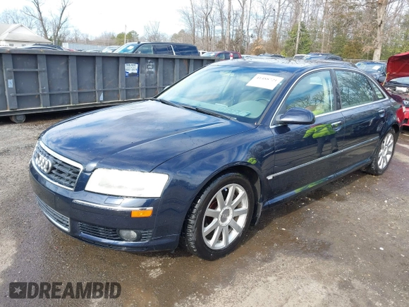 2005 Audi A8 L with VIN WAUML44E65N005541, listed as a IAAI auction lot 41488721 with 84,545 mi miles. Bid and sale history available at carsss.com. Image 17.