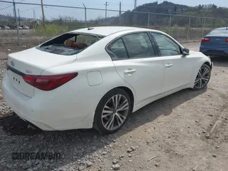 2023 Infiniti Q50 SENSORY with VIN JN1EV7CRXPM540682, listed as a IAAI auction lot 42074399 with 8,086 mi miles. Bid and sale history available at carsss.com. Image 4.
