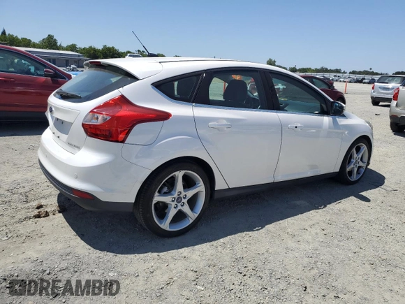 2014 Ford Focus Titanium with VIN 1FADP3N2XEL423320, listed as a Copart auction lot 58709875 with 93,011 mi miles and Salvage title. Bid and sale history available at DreamBid. Image 3.