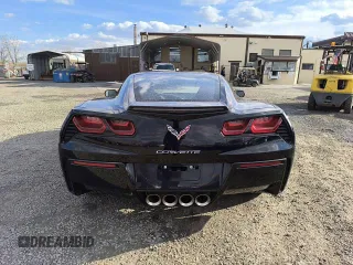 2019 Chevrolet Corvette 1LT with VIN 1G1YB2D75K5109066, listed as a Copart auction lot 55645235 with 14,715 mi miles and Salvage title. Bid and sale history available at DreamBid. Image 6.