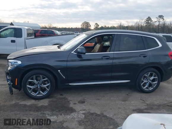 2021 BMW X3 xDrive30i with VIN 5UXTY5C03M9H92100, listed as a IAAI auction lot 41856328 with 19,460 mi miles and . Bid and sale history available at DreamBid. Image 14.