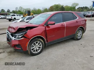 2022 Chevrolet Equinox LT z VIN 3GNAXKEV4NL208559, wystawiony jako Copart lot #51329915 z przebiegiem 54 092 mil mil oraz Szkoda całkowita • Salvage title. Historia ofert i sprzedaży dostępna na DreamBid. Obrazek 1.