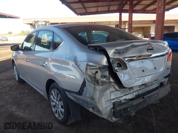 2014 Nissan Sentra SV with VIN 1N4AB7APXEN855243, listed as a IAAI auction lot 42554028 with 161,671 mi miles and . Bid and sale history available at DreamBid. Image 3.