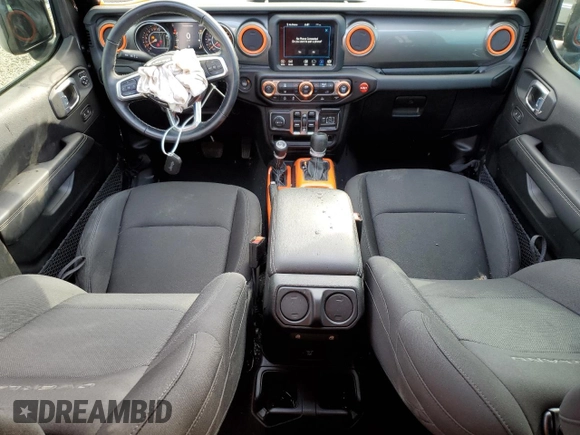 2021 Jeep Gladiator Overland с VIN 1C6HJTFG0ML574762, выставлен на аукционе Copart как лот 78867084 с пробегом 32 283 миль миль и Списание • Salvage title. История ставок и продаж доступна на DreamBid. Изображение 8.