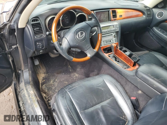 2004 Lexus SC 430 with VIN JTHFN48Y040058272, listed as a Copart auction lot 55596645 with 179,363 mi miles and Clean title. Bid and sale history available at DreamBid. Image 8.