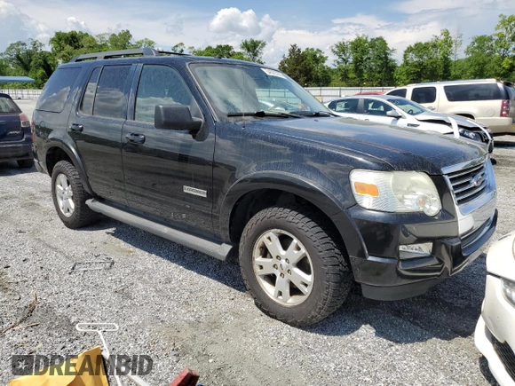 2007 Ford Explorer XLT with VIN 1FMEU63E27UA69789, listed as a Copart auction lot 54572795 with 203,686 mi miles and Salvage title. Bid and sale history available at DreamBid. Image 4.
