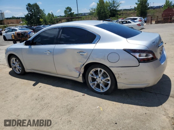 2013 Nissan Maxima SV with VIN 1N4AA5AP8DC801800, listed as a Copart auction lot 63450925 with 222,105 mi miles and Salvage title. Bid and sale history available at DreamBid. Image 2.