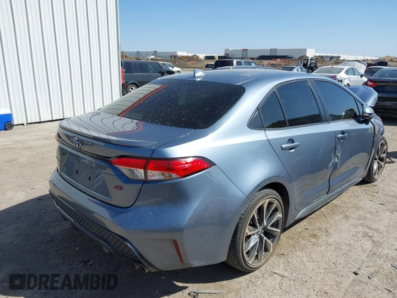 2021 Toyota Corolla SE with VIN JTDS4MCE1MJ064074, listed as a IAAI auction lot 41861193 with 49,534 mi miles. Bid and sale history available at carsss.com. Image 4.