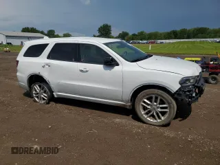 2022 Dodge Durango GT Plus with VIN 1C4RDJDG6NC198176, listed as a Copart auction lot 61407515 with 24,440 mi miles and Salvage title. Bid and sale history available at DreamBid. Image 4.