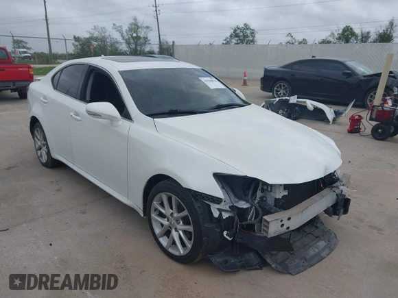 2012 Lexus IS 250 with VIN JTHCF5C27C5060417, listed as a IAAI auction lot 41938870 with 72,010 mi miles and . Bid and sale history available at DreamBid. Image 1.
