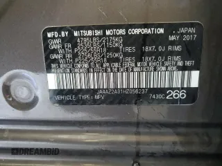 2017 Mitsubishi Outlander ES с VIN JA4AZ2A31HZ056237, выставлен на аукционе Copart как лот 53726465 с пробегом Не указан миль и Списание • Salvage title. История ставок и продаж доступна на DreamBid. Изображение 14.