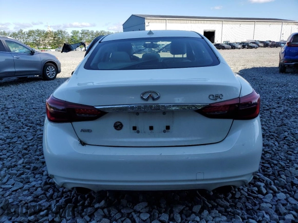 2019 Infiniti Q50 Luxe с VIN JN1EV7AR6KM558527, выставлен на аукционе Copart как лот 57561275 с пробегом 67 773 миль миль и Списание • Salvage title. История ставок и продаж доступна на DreamBid. Изображение 6.