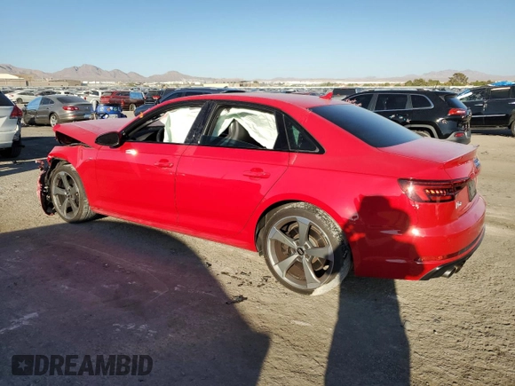 2018 Audi S4 Premium Plus with VIN WAUB4AF45JA164320, listed as a Copart auction lot 74092004 with 40,680 mi miles and Salvage Title. Bid and sale history available at carsss.com. Image 2.