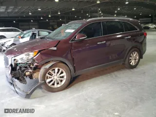 2018 Kia Sorento LX V6 with VIN 5XYPG4A50JG399564, listed as a Copart auction lot 86795594 with 111,088 mi miles and Salvage Title. Bid and sale history available at carsss.com. Image 1.
