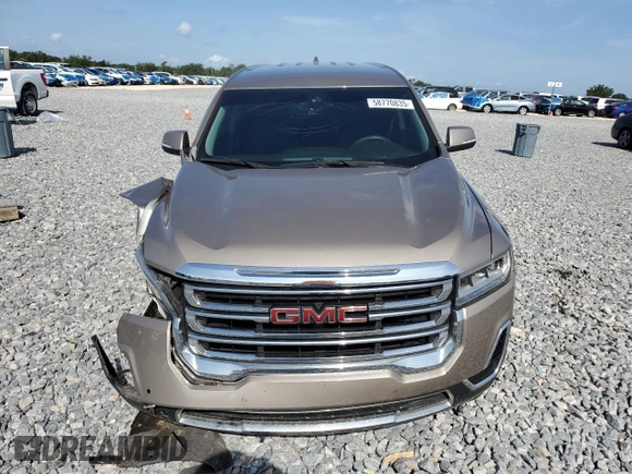 2023 GMC Acadia SLE with VIN 1GKKNKL4XPZ193191, listed as a Copart auction lot 58770835 with 34,832 mi miles and Salvage title. Bid and sale history available at DreamBid. Image 5.