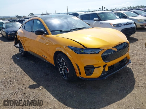 2023 Ford Mustang Mach-E GT with VIN 3FMTK4SE9PMA37249, listed as a IAAI auction lot 41895122 with 25,614 mi miles and . Bid and sale history available at DreamBid. Image 1.