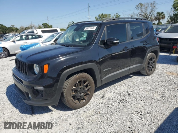 2020 Jeep Renegade Altitude with VIN ZACNJABB1LPL87001, listed as a Copart auction lot 53611335 with 78,145 mi miles and Non Repairable. Bid and sale history available at carsss.com. Image 1.