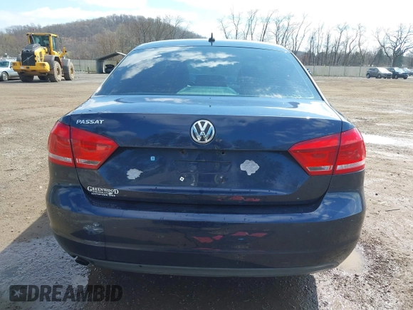 2012 Volkswagen Passat S w/Appearance with VIN 1VWAP7A35CC071406, listed as a IAAI auction lot 41912227 with 235,820 mi miles. Bid and sale history available at carsss.com. Image 17.
