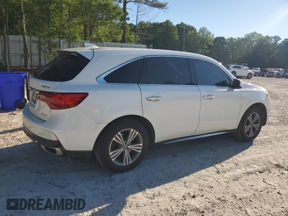 2019 Acura MDX with VIN 5J8YD4H35KL025413, listed as a Copart auction lot 58309345 with 85,420 mi miles and Salvage title. Bid and sale history available at DreamBid. Image 3.
