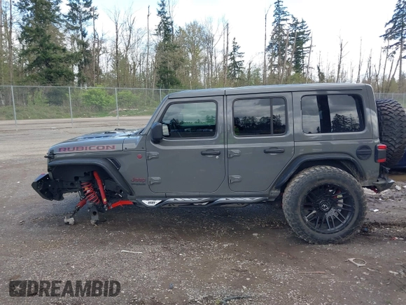 2021 Jeep Wrangler Unlimited Rubicon with VIN 1C4HJXFG9MW531858, listed as a IAAI auction lot 42001095 with 38,240 mi miles and . Bid and sale history available at DreamBid. Image 14.