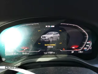 2022 BMW X3 M z VIN 5YM13EC01N9L57914, wystawiony jako Copart lot #38498483 z przebiegiem 17 261 mil mil oraz Szkody całkowita. Historia ofert i sprzedaży dostępna na DreamBid. Obrazek 9.