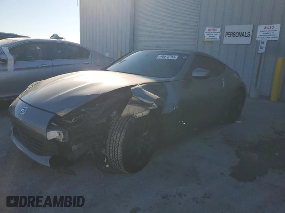 2018 Nissan 370Z Touring with VIN JN1AZ4EH9JM572794, listed as a Copart auction lot 46073765 with 51,377 mi miles and Salvage Title. Bid and sale history available at DreamBid. Image 1.