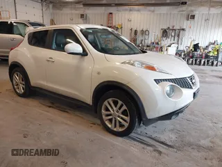 2014 Nissan Juke SL with VIN JN8AF5MVXET363163, listed as a IAAI auction lot 42247271 with 81,497 mi miles and . Bid and sale history available at DreamBid. Image 1.