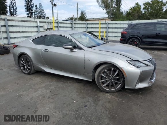 2021 Lexus RC with VIN JTHD85EC9M5006171, listed as a Copart auction lot 49482335 with 55,011 mi miles and Salvage Title. Bid and sale history available at carsss.com. Image 4.
