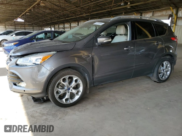 2014 Ford Escape Titanium с VIN 1FMCU0J91EUA21918, выставлен на аукционе Copart как лот 59161865 с пробегом 118 003 миль миль и Списание • Salvage title. История ставок и продаж доступна на DreamBid. Изображение 1.
