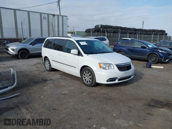 2016 Chrysler Town & Country Touring with VIN 2C4RC1BG8GR205497, listed as a IAAI auction lot 41774882 with 105,159 mi miles. Bid and sale history available at carsss.com. Image 1.