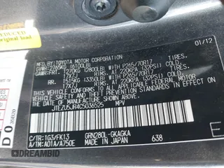 2012 Toyota 4Runner SR5 with VIN JTEZU5JR4C5036525, listed as a IAAI auction lot 42231827 with 170,612 mi miles and . Bid and sale history available at DreamBid. Image 9.