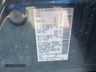 2014 Nissan Rogue S with VIN 5N1AT2MV1EC820635, listed as a IAAI auction lot 41814010 with 168,926 mi miles. Bid and sale history available at carsss.com. Image 9.