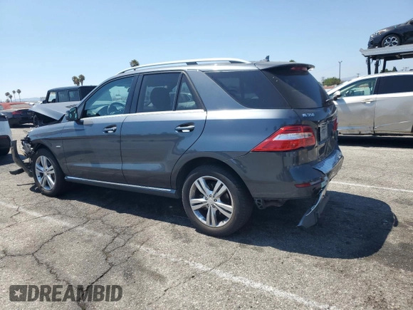 2012 Mercedes-Benz M 350 with VIN 4JGDA5HB3CA021162, listed as a Copart auction lot 63347105 with 151,616 mi miles and Salvage title. Bid and sale history available at DreamBid. Image 2.