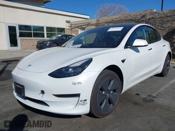 2023 Tesla Model 3 with VIN 5YJ3E1EA6PF411940, listed as a IAAI auction lot 41829537 with 32,877 mi miles and . Bid and sale history available at carsss.com. Image 21.
