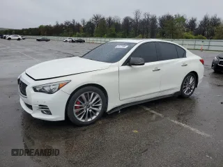 2014 Infiniti Q50 Sport z VIN JN1BV7AP7EM689505, wystawiony jako Copart lot #57477555 z przebiegiem 133 824 mil mil oraz Szkoda całkowita • Salvage title. Historia ofert i sprzedaży dostępna na DreamBid. Obrazek 1.