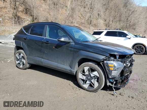 2024 Hyundai Kona Limited with VIN KM8HECA31RU115237, listed as a Copart auction lot 52013075 with 10,442 mi miles and Salvage Title. Bid and sale history available at carsss.com. Image 4.