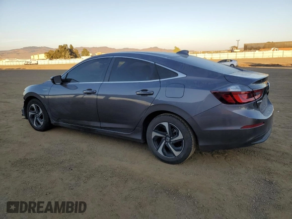 2021 Honda Insight EX with VIN 19XZE4F56ME010984, listed as a Copart auction lot 80287504 with 59,166 mi miles and Salvage Title. Bid and sale history available at carsss.com. Image 2.