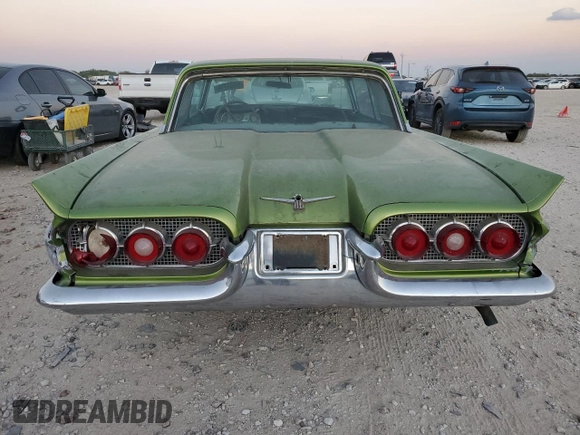 1960 Ford Thunderbird with VIN 0Y71Y166846, listed as a Copart auction lot 80034714 with 74,470 mi miles and Salvage Title. Bid and sale history available at DreamBid. Image 6.