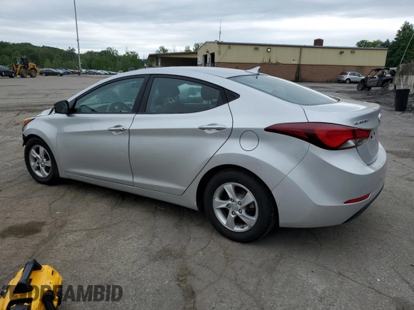 2015 Hyundai Elantra SE with VIN 5NPDH4AEXFH566691, listed as a Copart auction lot 61239075 with 165,317 mi miles and Salvage title. Bid and sale history available at DreamBid. Image 2.