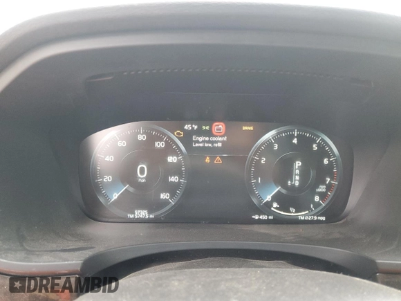 2018 Volvo S90 Momentum with VIN LVY982MK5JP026876, listed as a Copart auction lot 48429775 with 57,325 mi miles and Salvage Title. Bid and sale history available at carsss.com. Image 9.