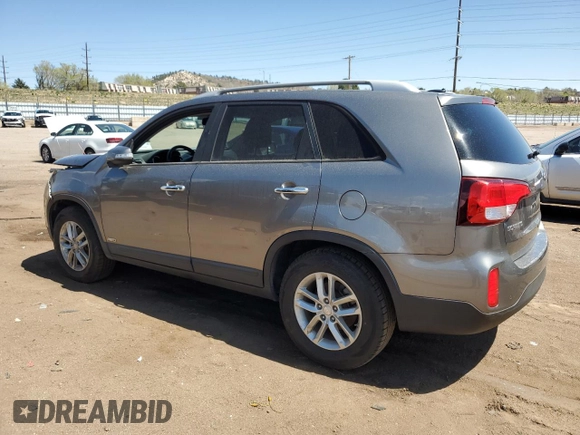 2014 Kia Sorento LX with VIN 5XYKTCA68EG464742, listed as a Copart auction lot 53181755 with 103,465 mi miles and Clean Title. Bid and sale history available at carsss.com. Image 2.