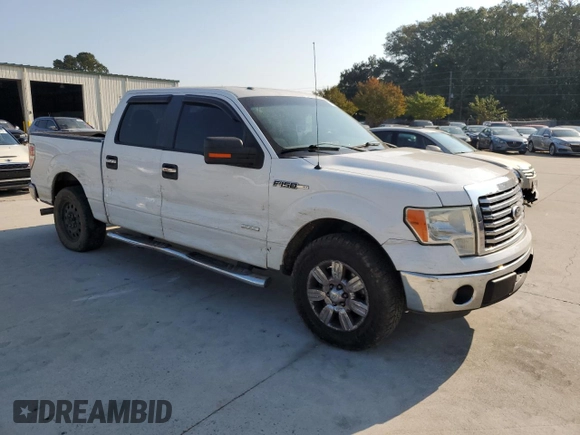 2012 Ford F-150 XL with VIN 1FTFW1CT4CKD85026, listed as a Copart auction lot 74925764 with 221,643 mi miles and Salvage Title. Bid and sale history available at carsss.com. Image 4.