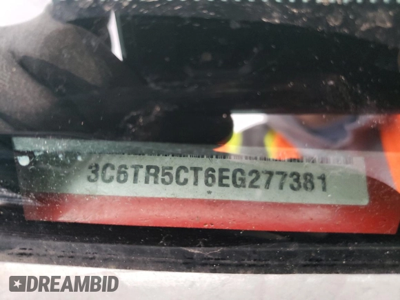 2014 Ram 2500 Tradesman with VIN 3C6TR5CT6EG277381, listed as a Copart auction lot 42653334 with Not provided miles and Non repairable. Bid and sale history available at DreamBid. Image 13.