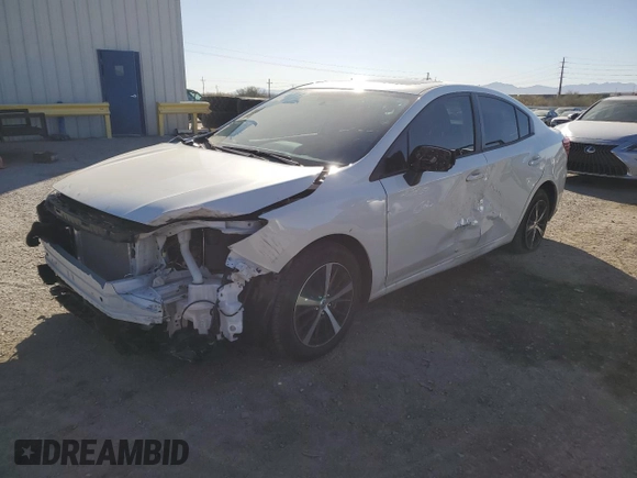 2023 Subaru Impreza Premium with VIN 4S3GKAD6XP3600515, listed as a Copart auction lot 43588575 with 5,059 mi miles and Salvage title. Bid and sale history available at DreamBid. Image 1.