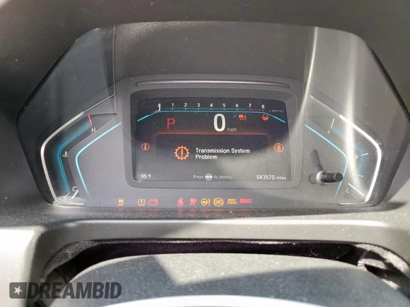 2022 Honda Odyssey Elite with VIN 5FNRL6H95NB066055, listed as a Copart auction lot 59258315 with 43,570 mi miles and Salvage title. Bid and sale history available at DreamBid. Image 9.